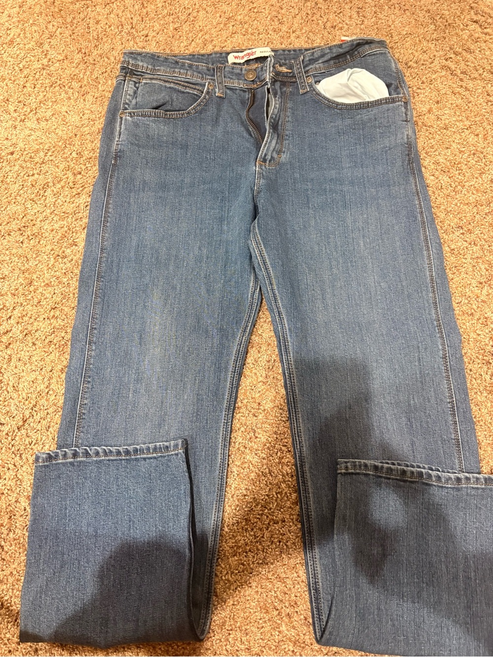Wrangler Regular Denim Jeans - Blue